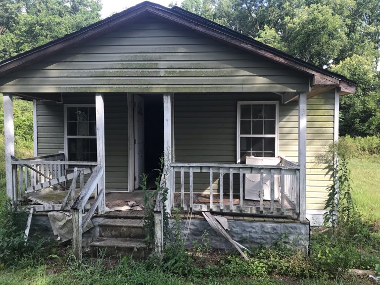 A home in Marion County, South Carolina, sustained flood damage, as seen in summer 2019.